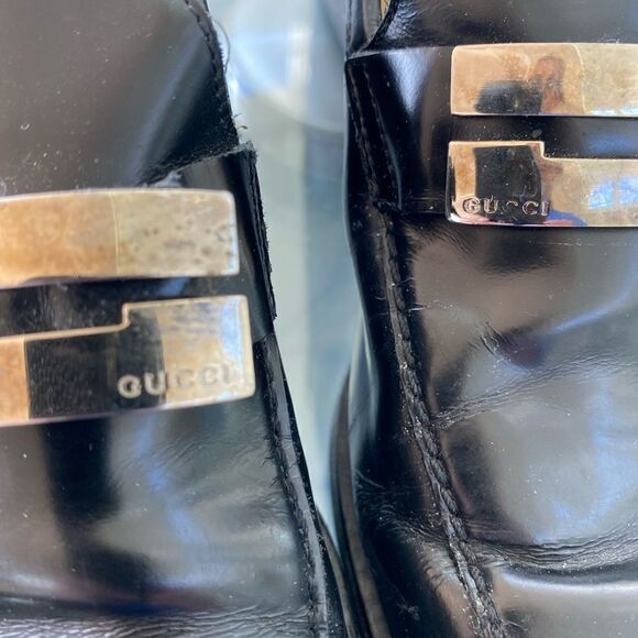 GUCCI Black Leather Loafer - Picture 2 of 10